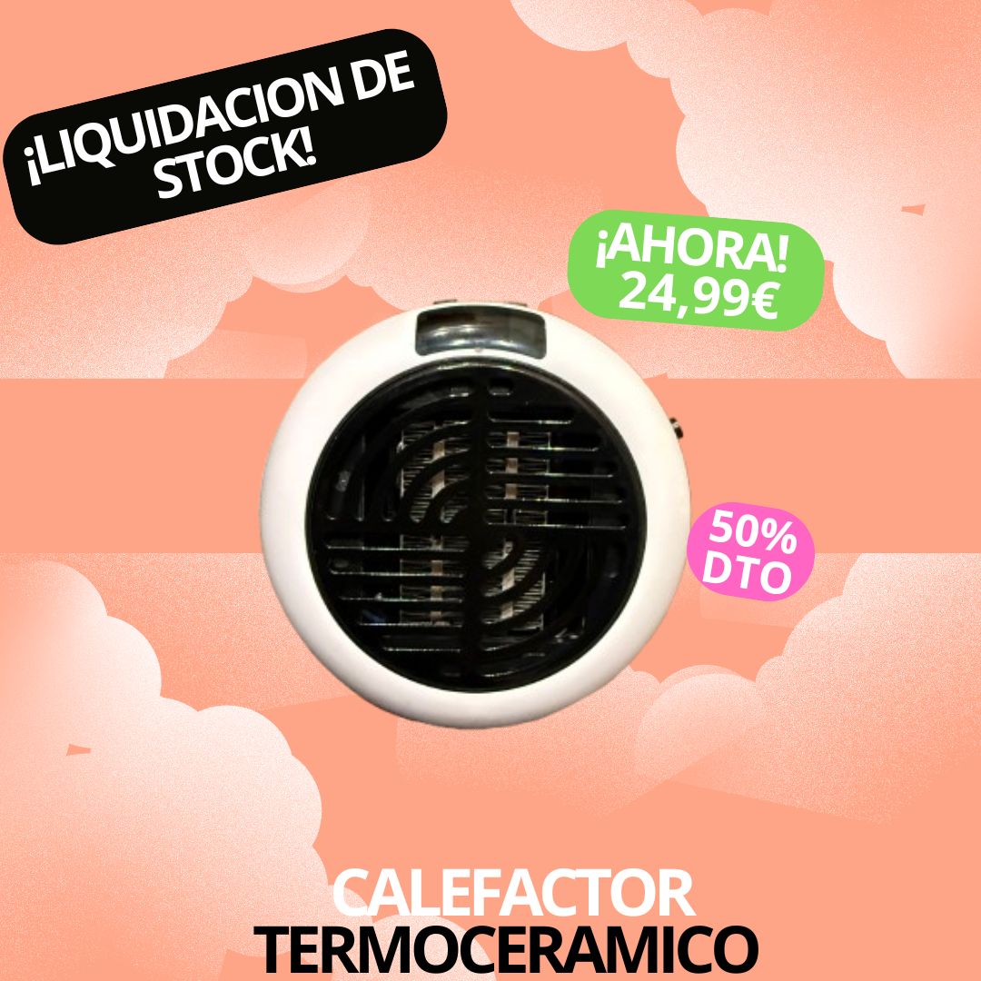 Calefactor termocerámico portatil
